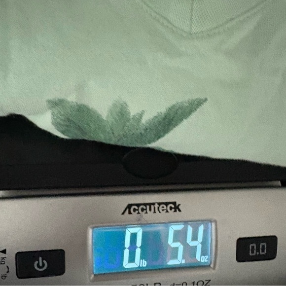 Life‎ Is Good Women's Plum Blossom Painting Mint Green Short Sleeve Tee Shirt M - Picture 7 of 7